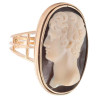 A Hardstone Cameo Of A Man Ring 18Th-19Th Century