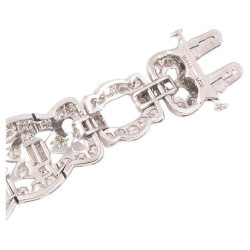 Art Deco Platinum And Diamond Bracelet