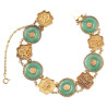 Art Nouveau 18kt Yellow Gold And Jade Bracelet