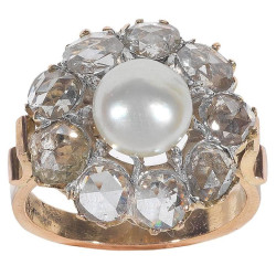 Victorian Pearl Diamond...