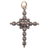 A Georgian Diamond-set Cross Pendant