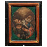 17th Century Oil on Copper Saint Joseph and King David