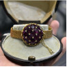 A Victorian Gold Amethyst And Diamond Bracelet