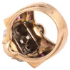 A Large 18K Rose Gold Ruby And Diamond Ring Circa 1940