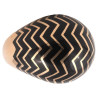 18kt Yellow Gold Bombé Black Enamel Cocktail Ring, Italy, 1970s