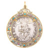 Large Genoa Silver Coin 1670 Pendant