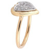 Gold Diamond Heart Diamond Ring