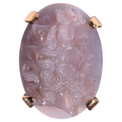 Antique Chalcedony Cameo Ring