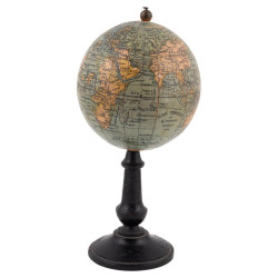 An Early 20th-Century 3-inch Diameter English Terrestrial Desk Globe