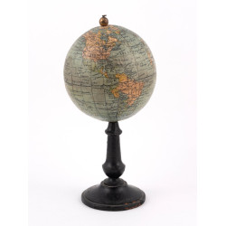 An Early 20th-Century 3-inch Diameter English Terrestrial Desk Globe