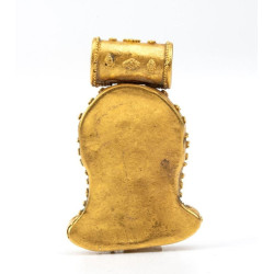 Archaeological-Style Gold Pendant Depicting A Mask