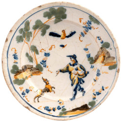 Lodi Faience Plate, circa 1770