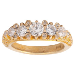 A Five-Stone Diamond Ring...