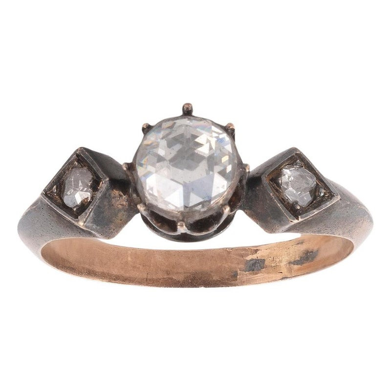 Late 18th Century Italian Rose Cut Diamond Ring