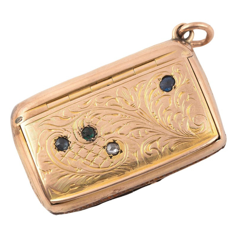 A 19th Century Gold Vesta Case