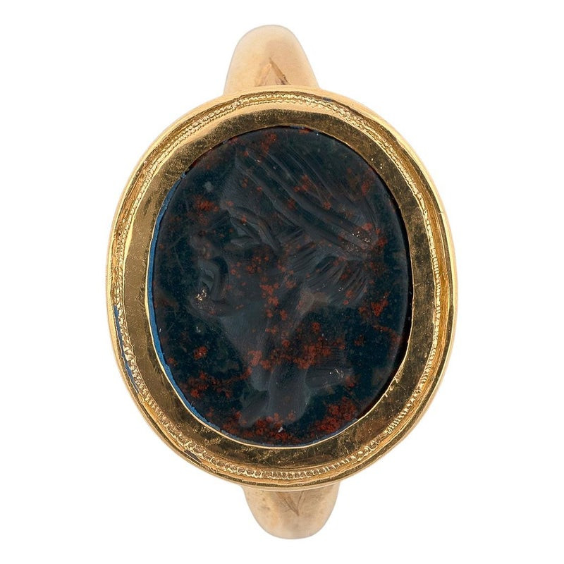 Roman Bloodstone Ringstone circa 1st Century A.D.