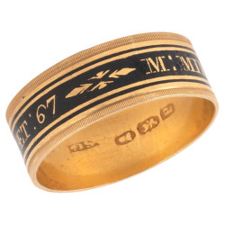 Georgian Mourning Ring With...