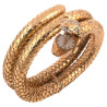 18 Karat Yellow Gold Snake Bracelet Covered Dial Watch