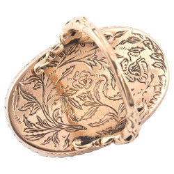 Georgian 18K Gold Rose-Cut Diamond Urn Ring, England Circa 1780s