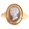 Grey Agate Cameo Ring of Faustina The Elder 2nd-3rd Century AD