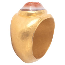 Roman Hollow Intaglio Ring circa 3rd century