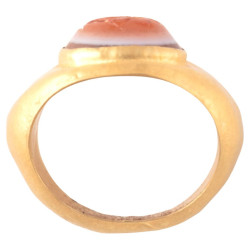 Roman Hollow Intaglio Ring circa 3rd century