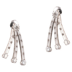 Mid 20Th Century Diamond Tassel Earrings