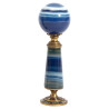 Gilt-Metal Mounted and Enamel Banded Agate Desk Seal