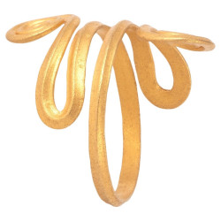 Ancient Viking 22kt Gold Spiral Serpent Ring - Circa 9th/10th Century