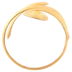 Ancient Viking 22kt Gold Spiral Serpent Ring - Circa 9th/10th Century