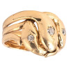 Art Nouveau French Old Cut Diamond Snake Ring 1900’s