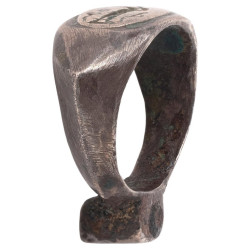 Silver Intaglio Ring With Roman Divinity 3rd-4th Century AD