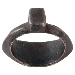 Silver Intaglio Ring With Roman Divinity 3rd-4th Century AD