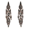 18th Century Antique Iberian Emerald Chandelier Earrings