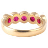 Antique Ruby Diamond Silver Gold Ring