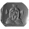 Byzantine Gold Ring with Topaz Intaglio depicting the Bust of Christ 7th Century
