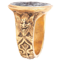 Erotic Garnet Intaglio Ring Late 17th Century