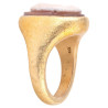Renaissance 18kt Gold Agate Cameo Ring Depicting Charles V