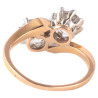 Early 20th Century 2.4ct Old Cut Diamonds Crossover Ring