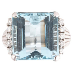 Art Deco' Platinum 8ct...