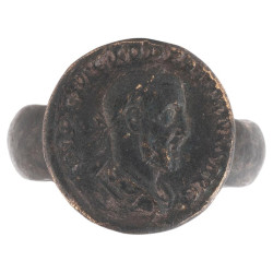 Roman Bronze ring depicting...