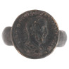 Roman Bronze ring depicting Pupienus Maximus circa 238 A.D.