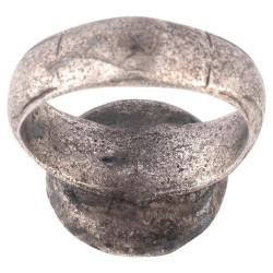 Silver Ring set with Ancient Gorgon Head’s coin circa 350-300 BC
