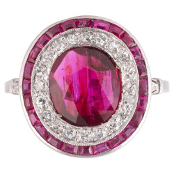 Art Deco Burma Ruby 2.49ct...