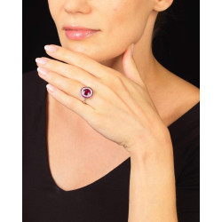 Art Deco Burma Ruby And Diamond Cluster Ring c.1920