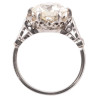 Art Deco Single Stone 3.4ct Old Mine Cut Diamond Ring Circa 1920's