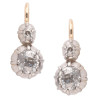Early 20th Century Pair Of 2.75ct Old-Cut Diamond Earrings