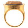 Late Roman ring in 22ct gold with an agate cameo depicting the Roman She-Wolf