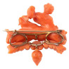 Early 19th century Coral Putti Brooch by Veuve Gueudet