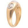 Antique Italian 18k Gold Three Stone Diamond Ring, Circa 1900, 3.1ct